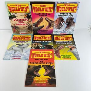 Who Would Win? Book bundle-lot of 7-Walrus, Python, Shark, Jaguar (Paperback)